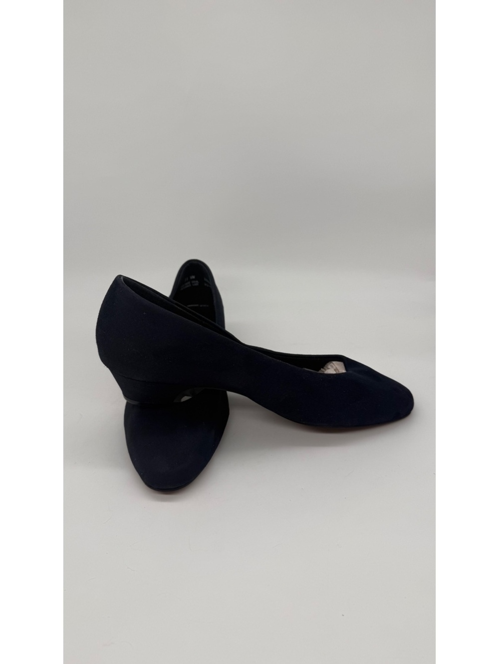 Easy Street USA Navy Blue Pumps Women’s 11W Wide Low Heel Classic Shoes